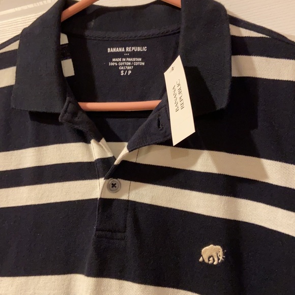 Men’s Banana Republic Cotton Striped Polo Size S - Picture 7 of 9